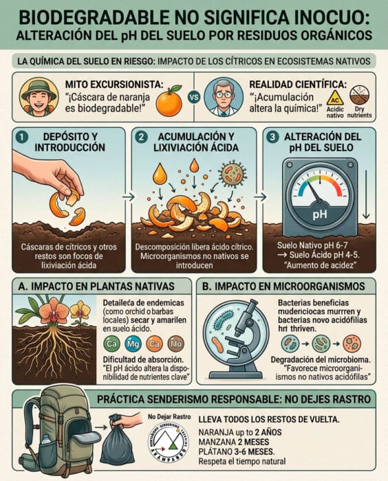 Biodebradable no significa inocuo: Alteración del PH del suelo por residuos orgánicos