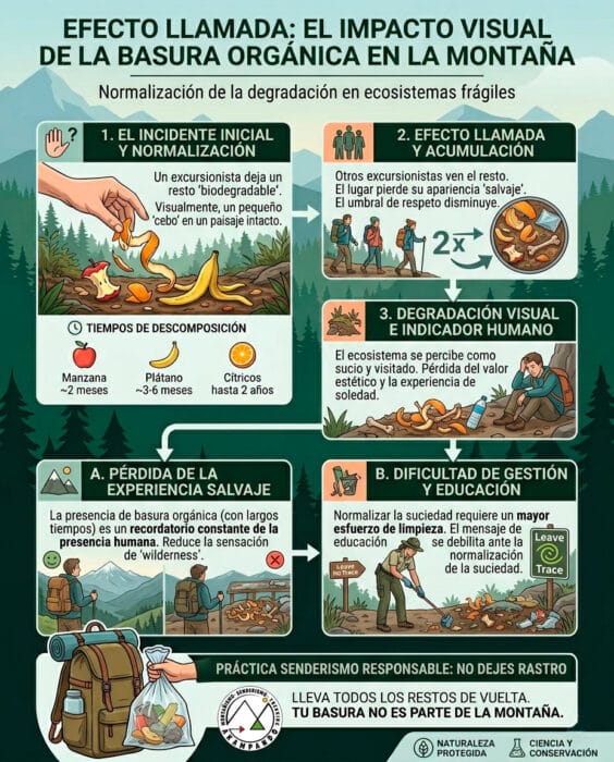 Efecto llamada: El impacto visual organicá en la montaña